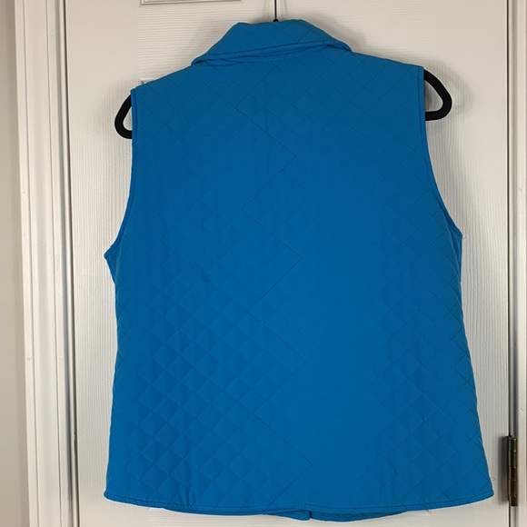 Drapery’s & Damon’s teal blue quilted vest size PM. Light weight, pockets - Picture 5 of 5